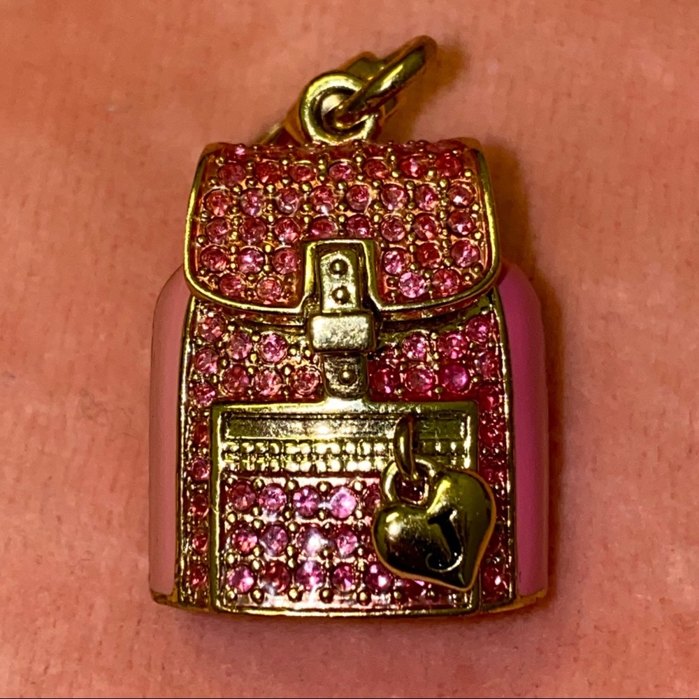 Juicy Couture pave backpack charm (RARE)